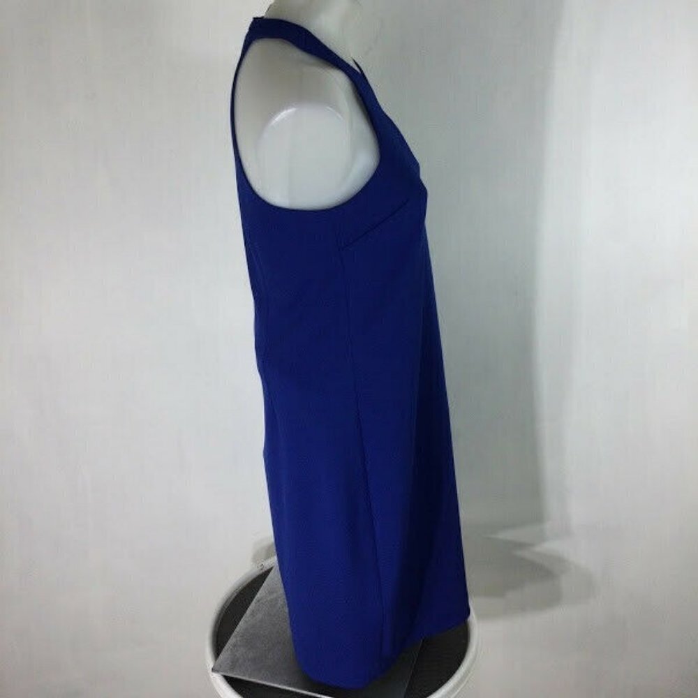 Trina by Trina Turk Royal Blue Halter Sheath Dress - Picture 2 of 12